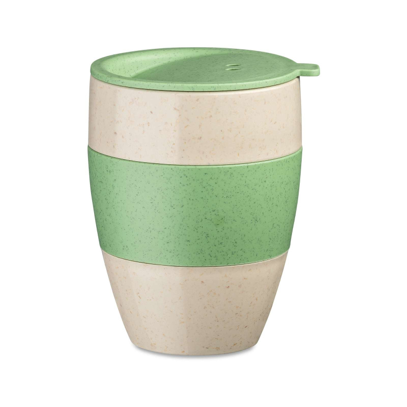 Termohrnek na kávu AROMA TO GO, 400 ml, KOZIOL, zelený zelená