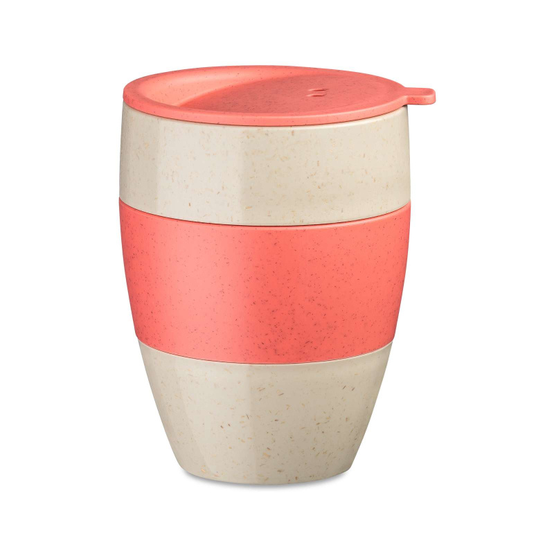 Termohrnek na kávu AROMA TO GO, 400 ml, KOZIOL, červený červená