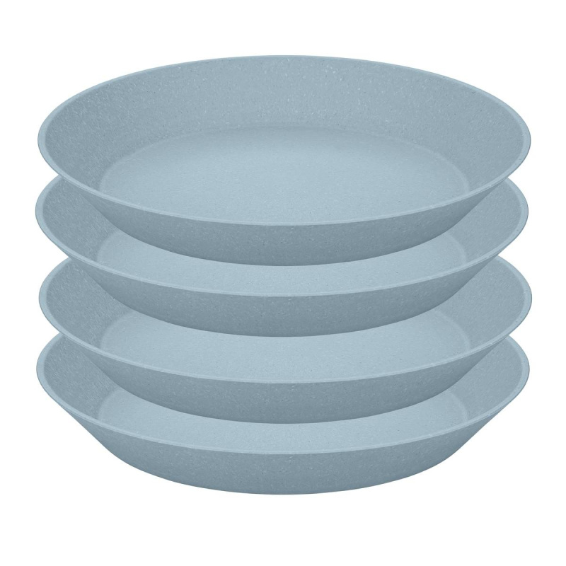 Obědový talíř CONNECT, Ø 24 cm, 4 kusy, KOZIOL modrá
