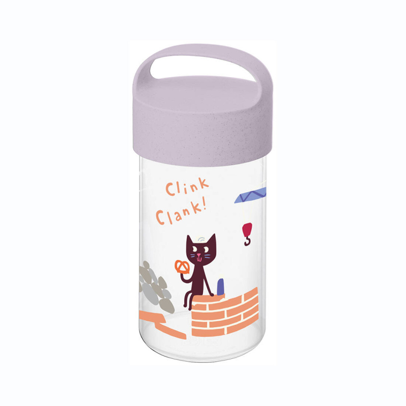 Koziol Láhev na vodu DREAMS, 500 ml, 17,7 x 8,1 cm, šedá šedá