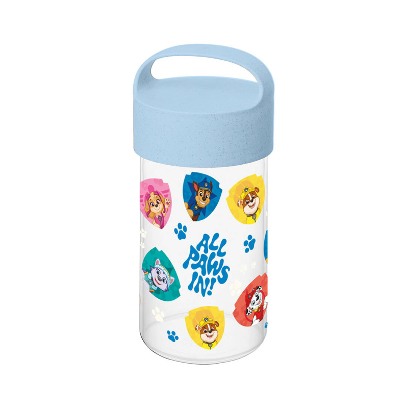 Koziol Láhev na vodu BUDDY SNACK Tlapková patrola, 500 ml, žlutá modrá