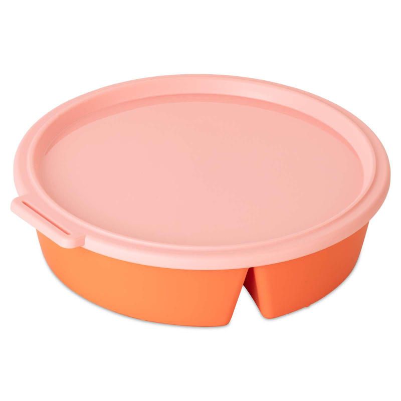 Miska s víkem NORA BOX, dělená, oranžová, 1,1 l, KOZIOL oranžová