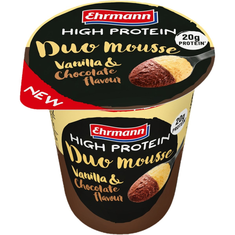 Ehrmann High Protein Duo mousse vanilka a čokoláda