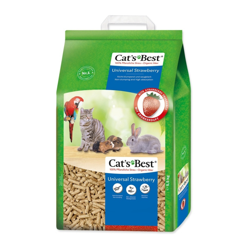 Kočkolit JRS Cat's Best Universal s jahodovou vůní 10 l