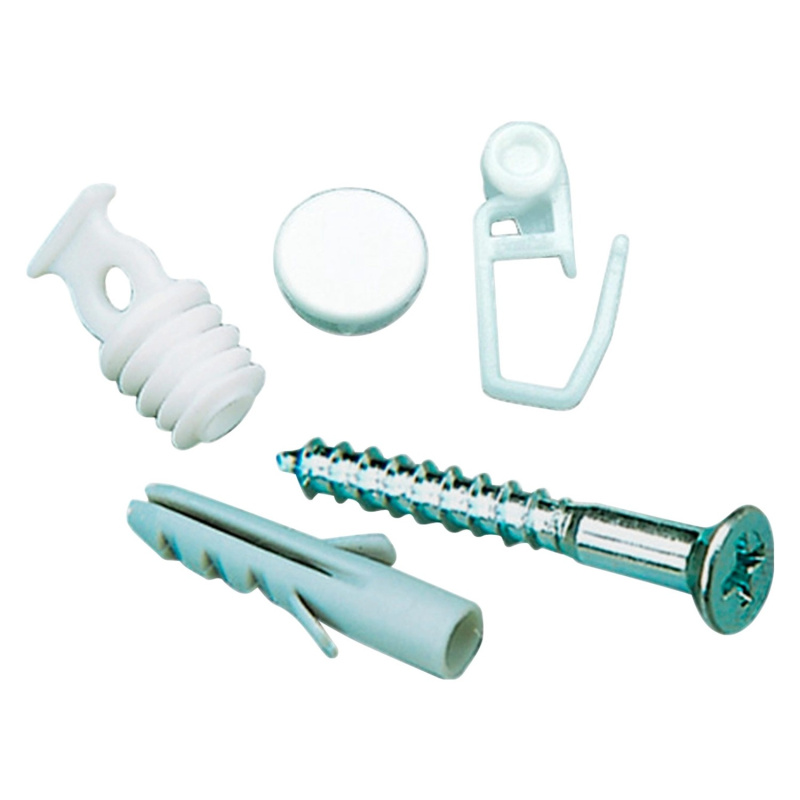 Gardinia Sada příslušenství pro záclonové kolejničky bílá