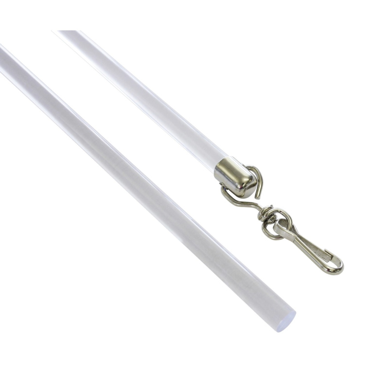 Gardinia Ovládací tyčka z plexiskla transparentní 75 cm, 2 ks