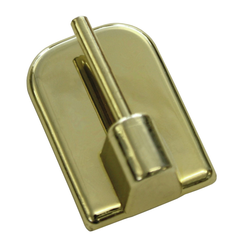 Gardinia Nalepovací háček pro vitrážní tyč zlatý, 4 ks, v. 11 mm