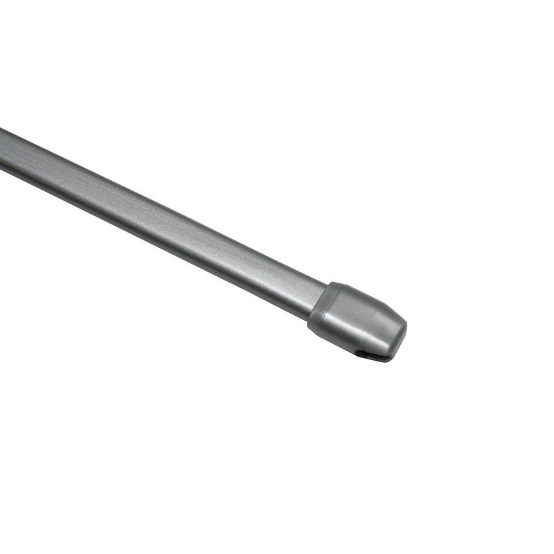 Gardinia Vitrážní tyčka plochá, zaoblená, stříbrná mat, pr. 11 mm, 100 - 160 cm