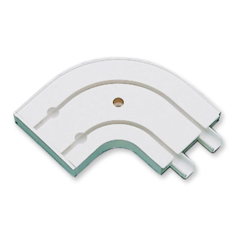 Gardinia Oblouk dvoudrážkový GE2 s koncovkami bílý 13,5 cm x 13,5 cm 2 ks