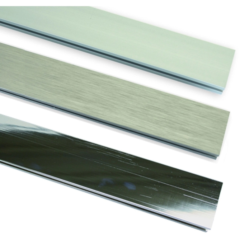 Gardinia Kolejnička průběžná Luxor škrábaná ocel 240 cm