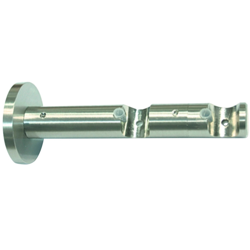 Gardinia Dvojitý kombinovaný držák Memphis otevřený vzhled nerez ocel 7,5 x 5 cm