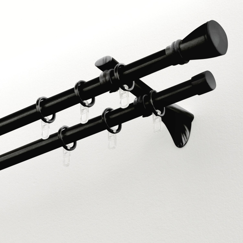 Gardinia Tyč Chicago, černá, pr. 2 x 240 cm