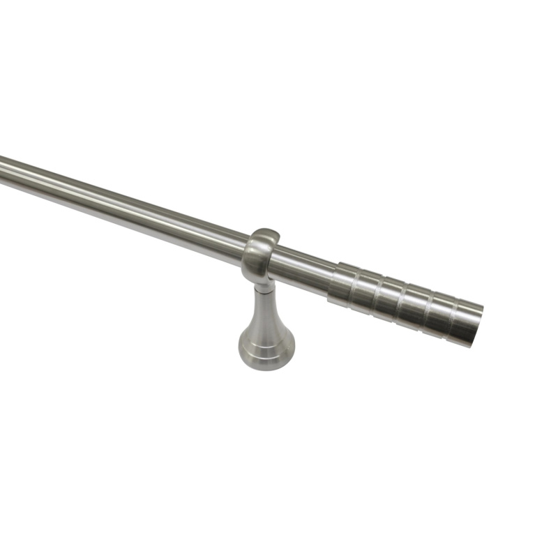 Gardinia Kompletní stylová souprava Belamy 25 mm vzhled nerezové oceli 240 cm