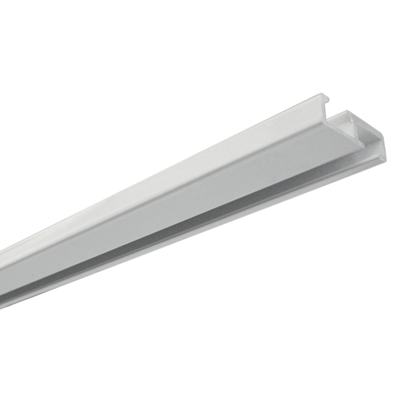 Gardinia Hliníková záclonová kolejnička, jednodrážková, bílá, 200 cm