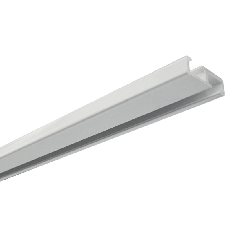 Gardinia Hliníková záclonová kolejnička, jednodrážková, bílá, 250 cm