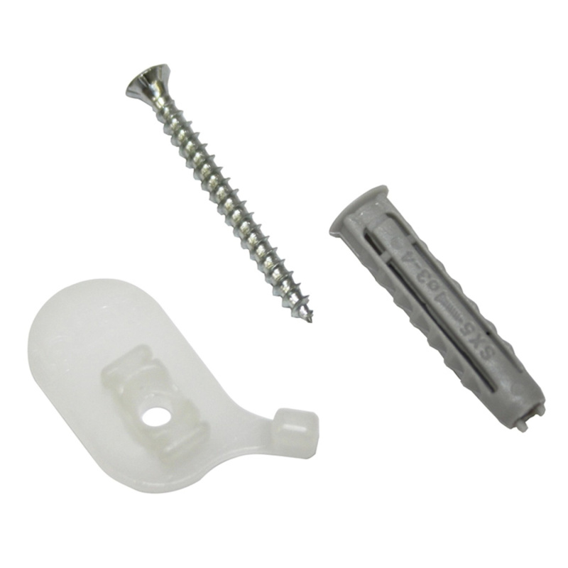 Gardinia Stropní držák pro jednodrážkovou záclonovou kolejničku bílá, 2 ks