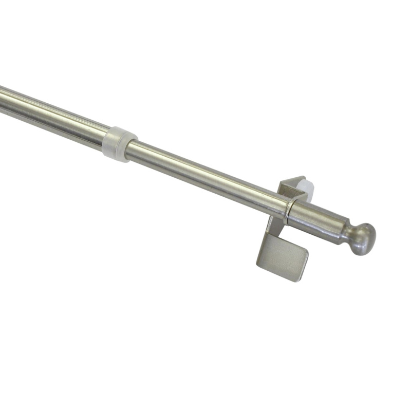 Gardinia Vzpěrná tyčka Press&Go s koulemi, vzhled nerez ocel, 50 - 80 cm