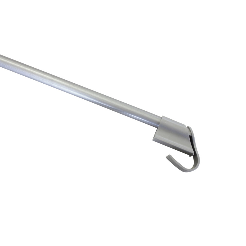 Gardinia Napínací vitrážka, stříbrná, pr. 10/12 mm, 45 - 75 cm