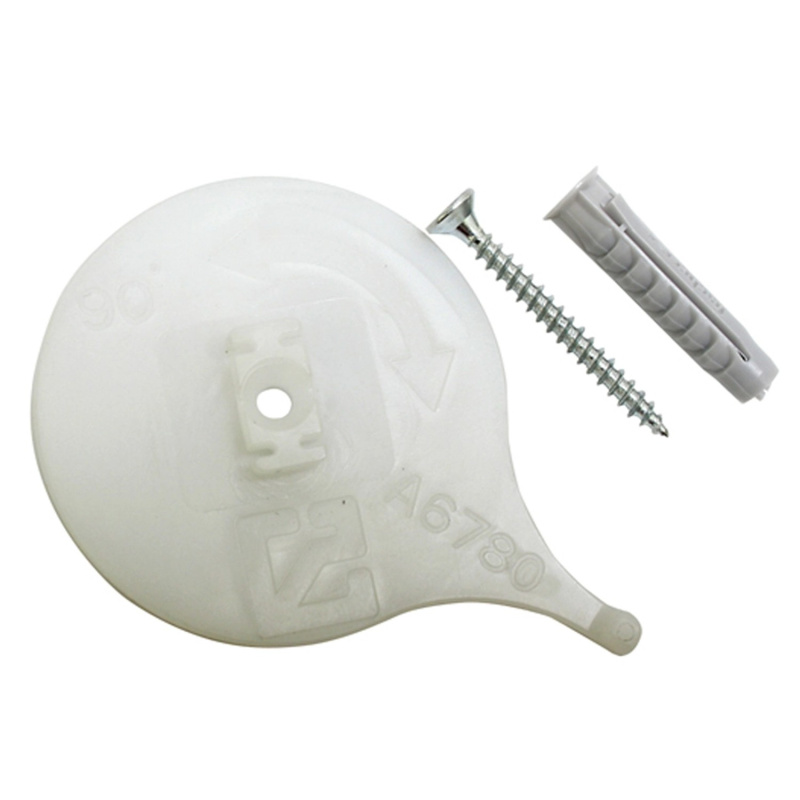 Gardinia Stropní držák pro dvoudrážkovou záclonovou kolejničku bílý, 2 ks