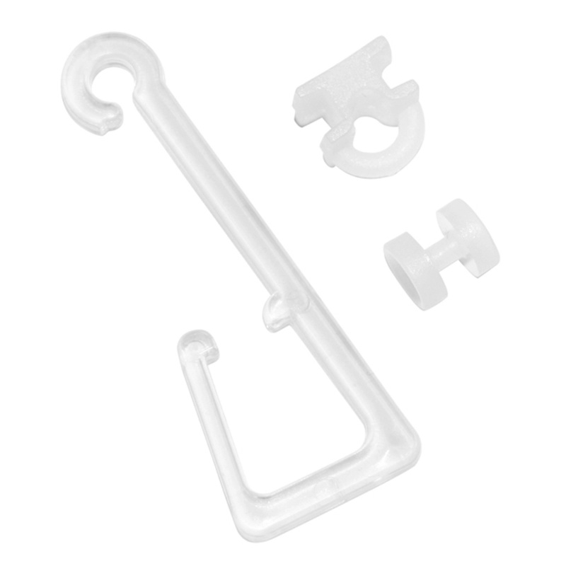 Gardinia Záclonový háček s jezdcem transparentní, 10 ks