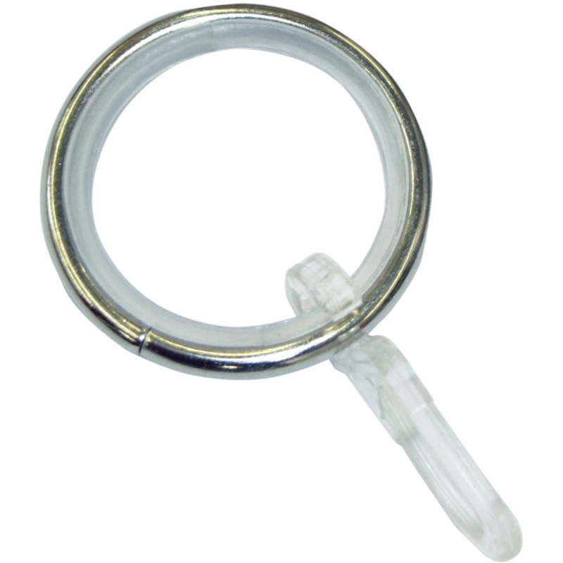 Gardinia Záclonové kroužky Kreta s kluznou vložkou vzhled nerezu 12 cm x 3 cm