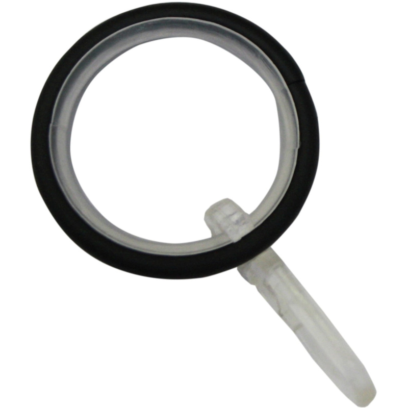 Gardinia Záclonové kroužky Kreta s kluznou vložkou černé 12 cm x 3 cm