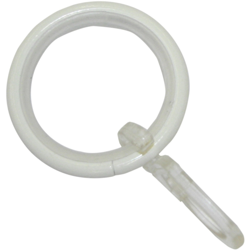 Gardinia Záclonové kroužky Kreta s kluznou vložkou bílé 12 cm x 3 cm