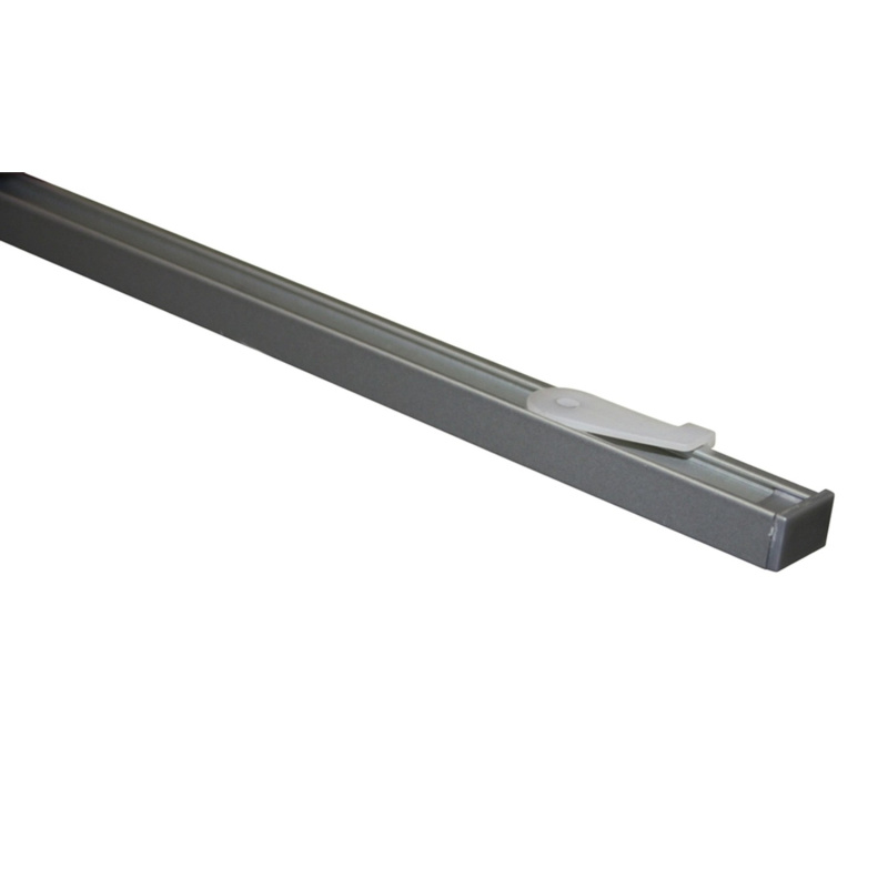 Gardinia Sada záclonových kolejniček Lucy 1drážková, stříbrná, hliník, 160 cm