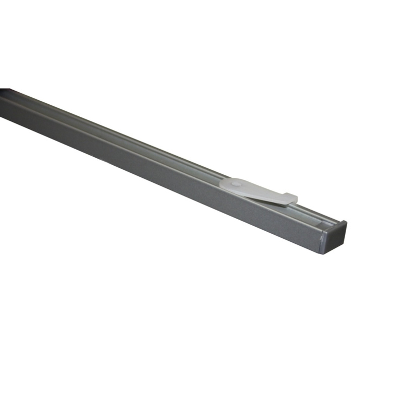 Gardinia Sada záclonových kolejniček Lucy 1drážková, stříbrná, hliník, 200 cm