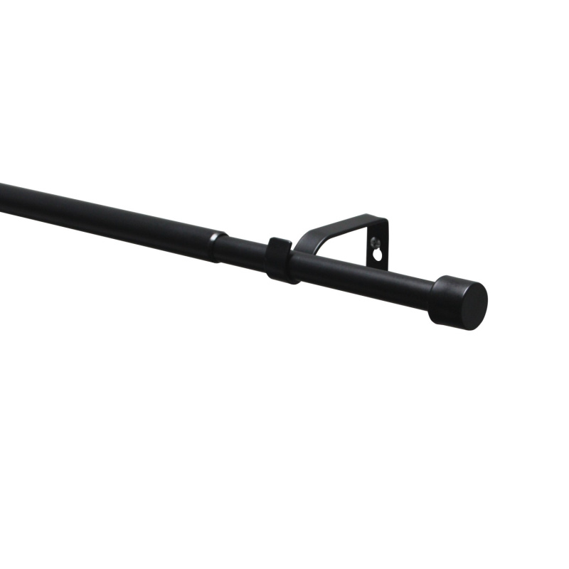 Gardinia Záclonová souprava Kos černá matná 1 tyč pr. 16/19 mm, 120-210 cm