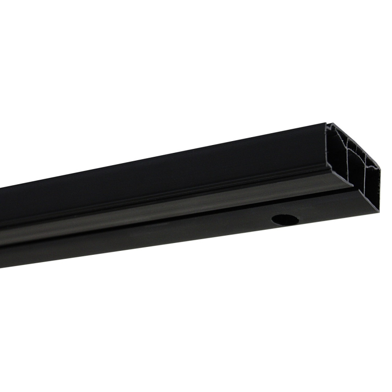 Gardinia Záclonová kolejnička jednodrážková GK1 KOMPLET černá 150 cm