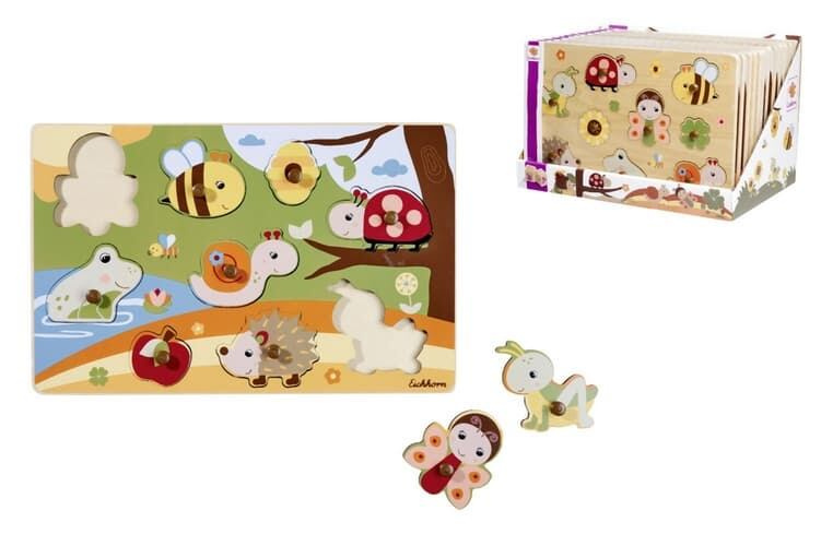 Dřevěné puzzle 9 dílků – 28 × 18 cm