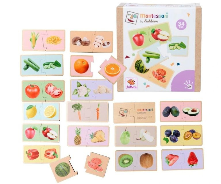 Montessori Puzzle ovoce a zelenina