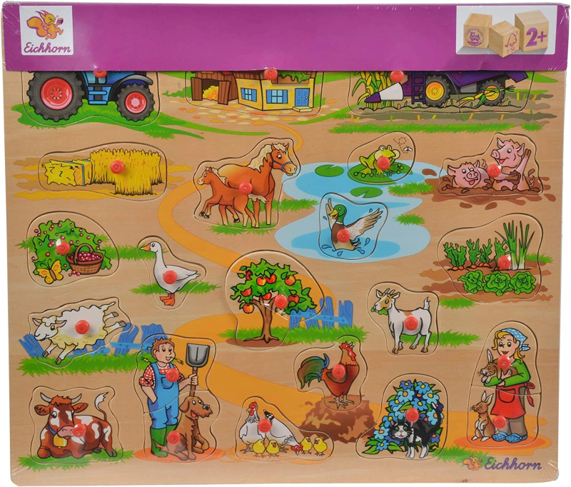 Eichhorn vkládací puzzle (Safari/Farma/Doprava) - 1 kus