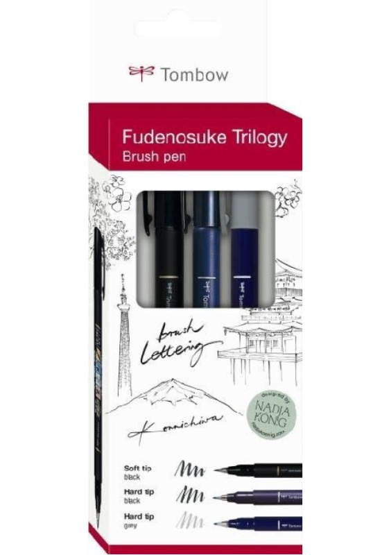 Tombow Fudenosuke - Trilogy sada 3ks KALIA paper, s.r.o.