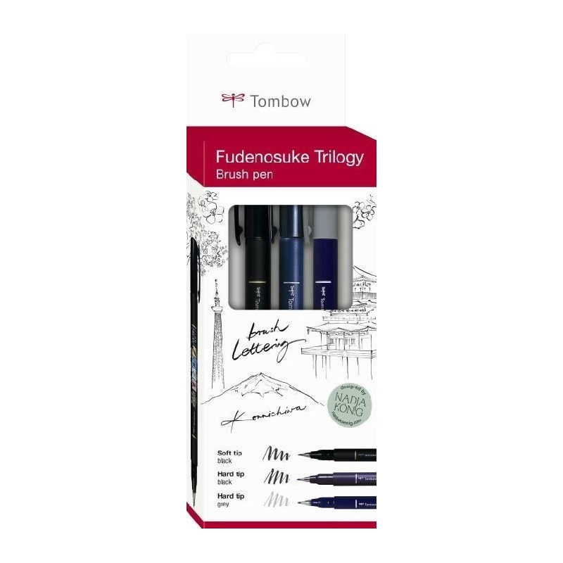 Tombow Fudenosuke - Trilogy sada 3ks KALIA paper, s.r.o.