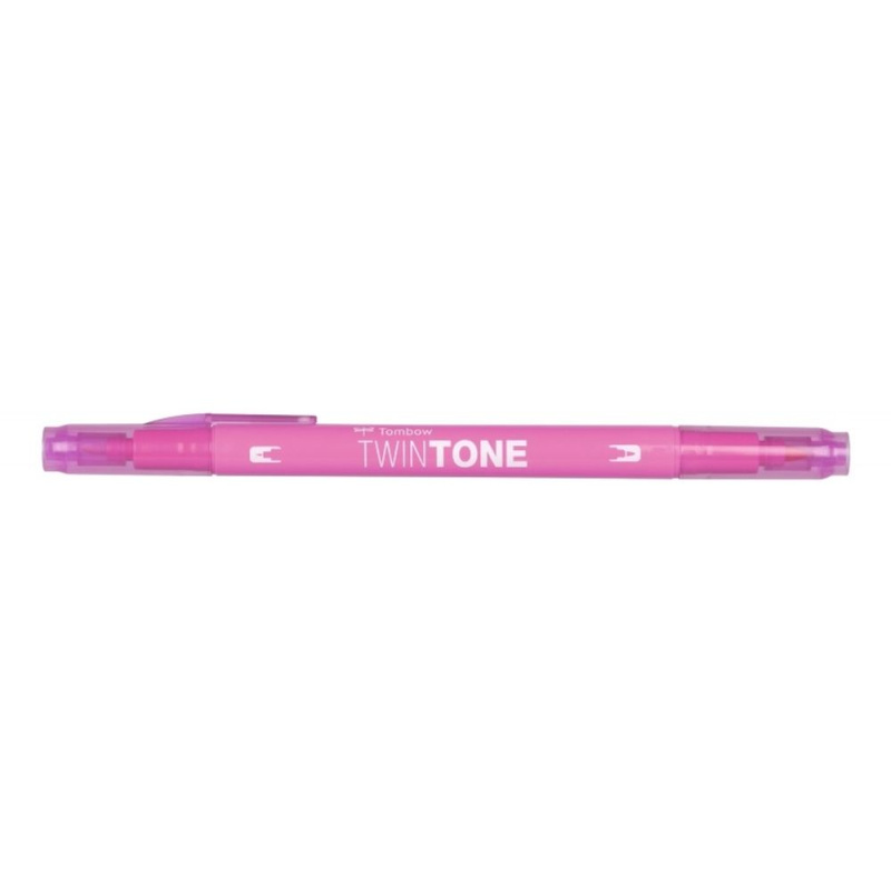 Tombow Oboustranný fix Tombow TwinTone - VYBERTE ODSTÍN - Oboustranný fix Tombow TwinTone - princeznovský růžový