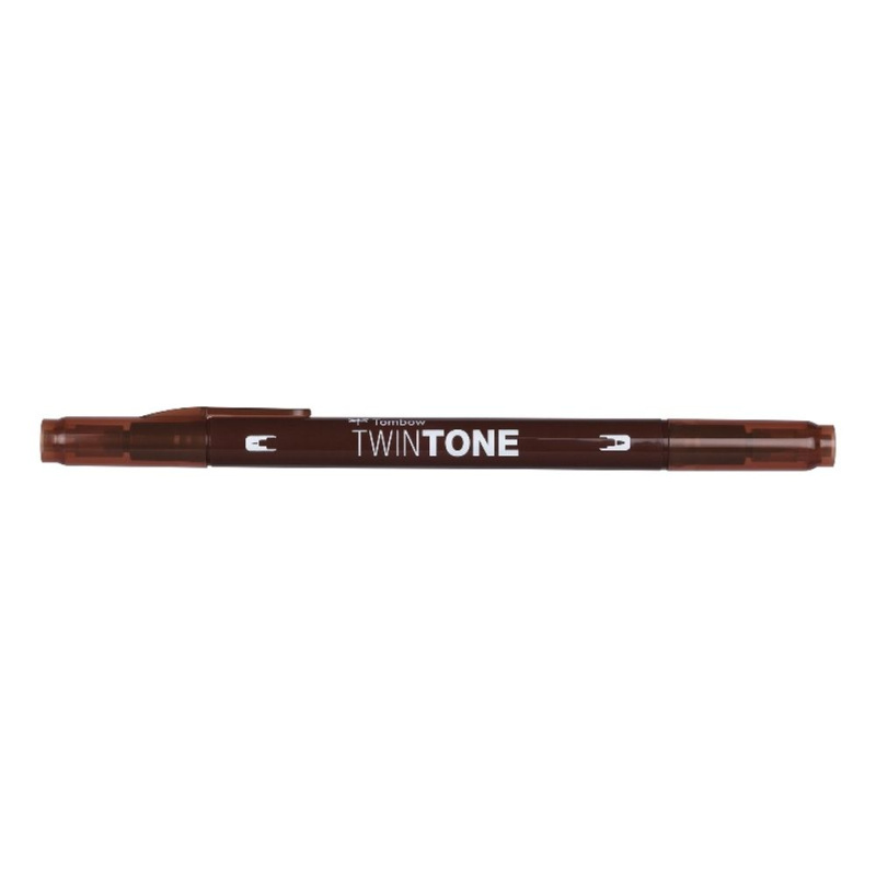 Tombow Oboustranný fix Tombow TwinTone - VYBERTE ODSTÍN - Oboustranný fix Tombow TwinTone - čokoládový hnědý