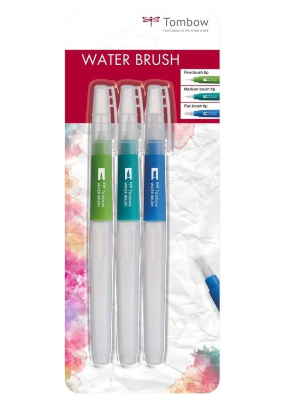 Tombow Vodní štětec Water Brush - sada 3 ks KALIA paper, s.r.o.