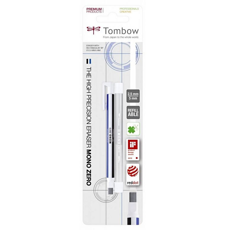 Guma v tužce 2,5x5mm modro-bílá + náplň