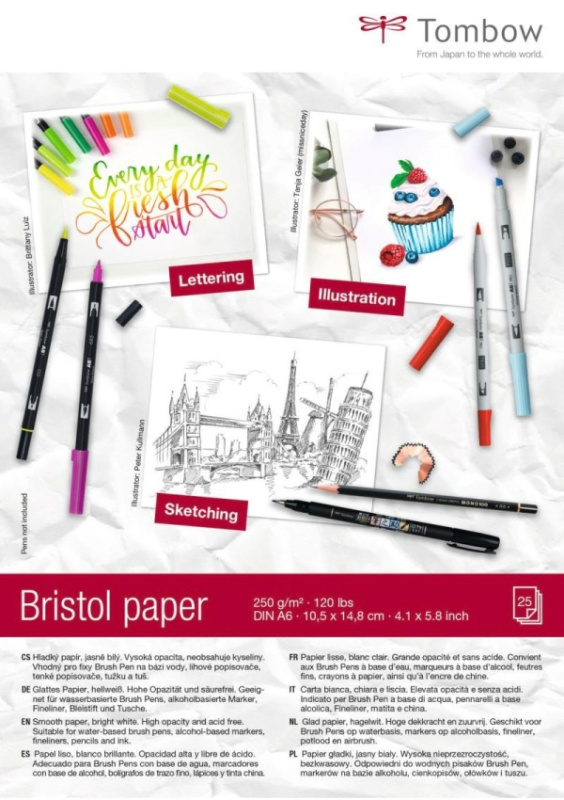 Tombow Kreslicí blok Bristol A6 KALIA paper, s.r.o.