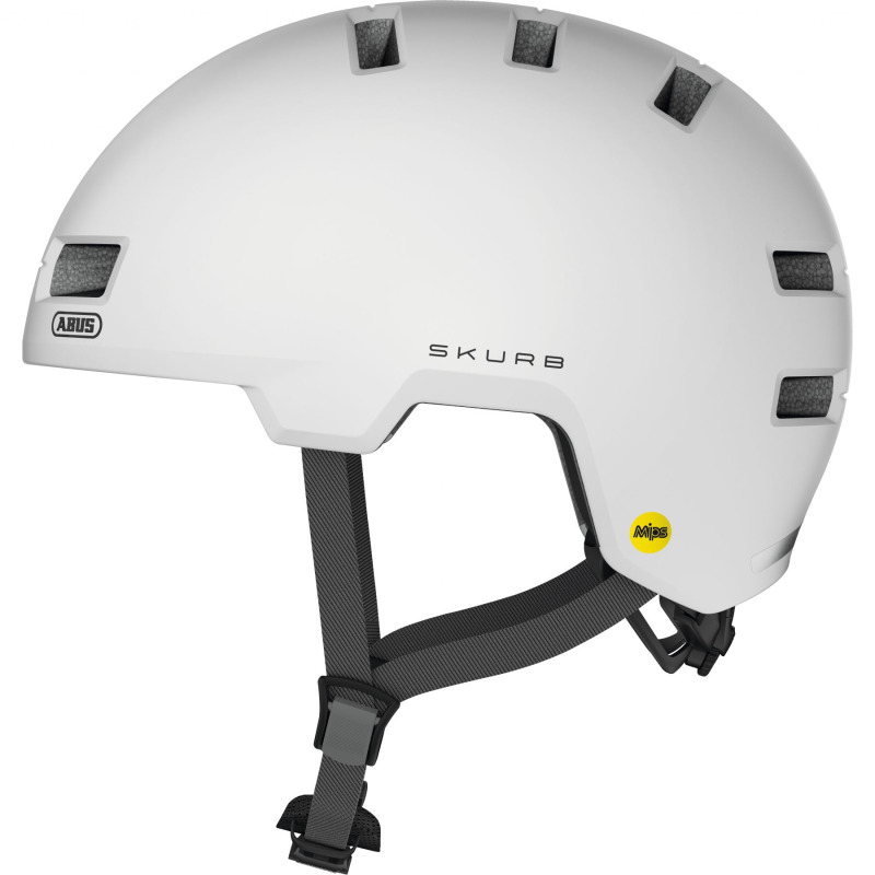 Abus Skurb MIPS, cyklistická helma, bílá