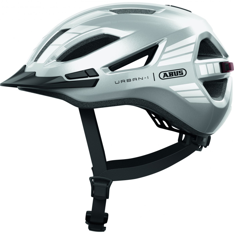 ABUS Urban-I 4.0, cyklistická helma, stříbrná