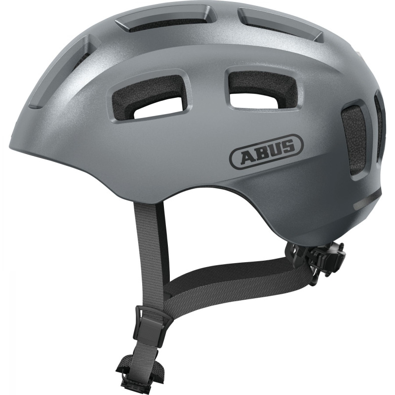 ABUS Youn-I 2.0, cyklistická helma, stříbrná