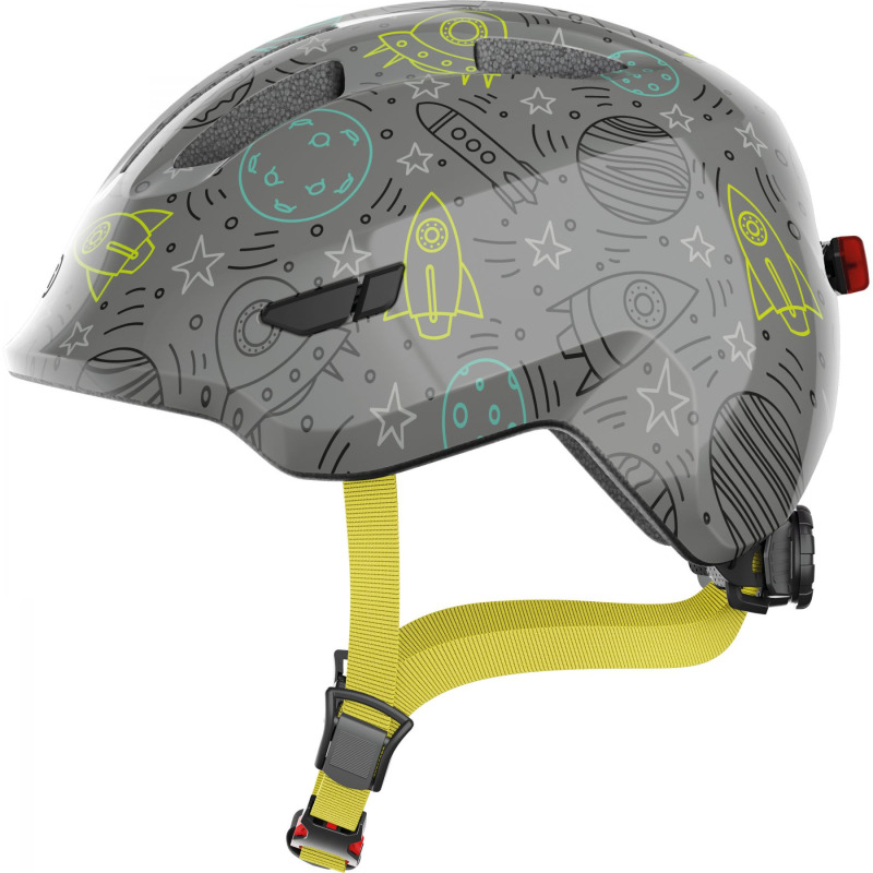ABUS Smiley 3.0 LED, cyklistická helma, šedá