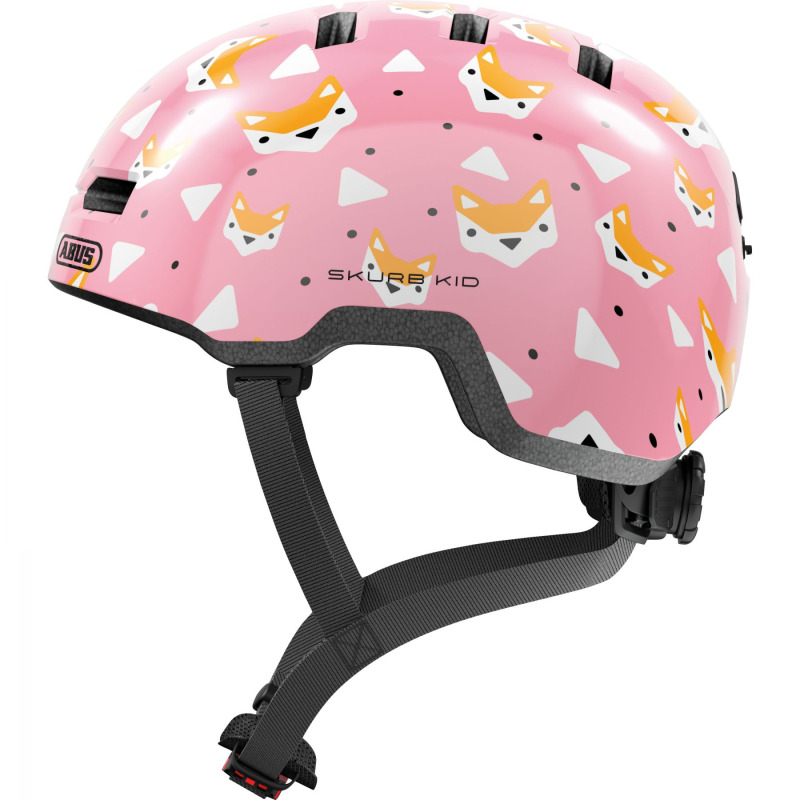ABUS Skurb Kid, cyklistická helma, junior, růžová