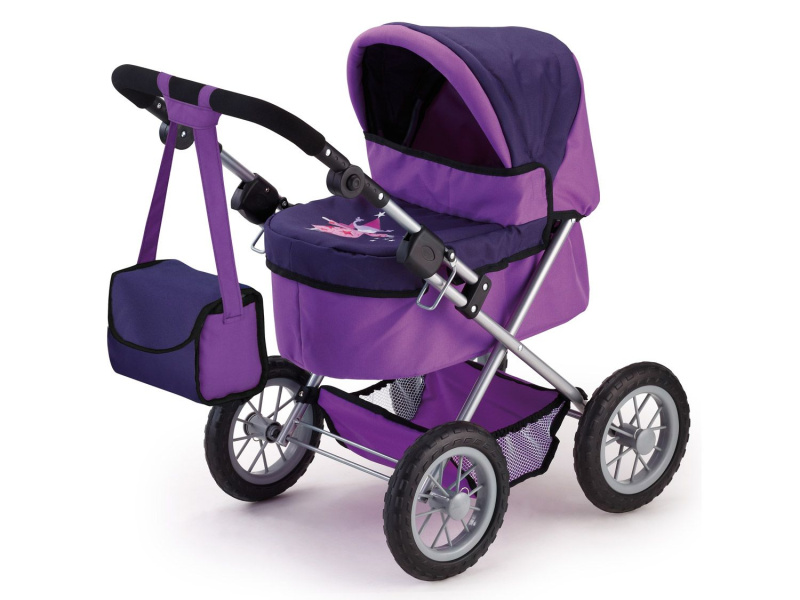 Bayer Design Kočárek pro panenky Trendy (lila fialová)