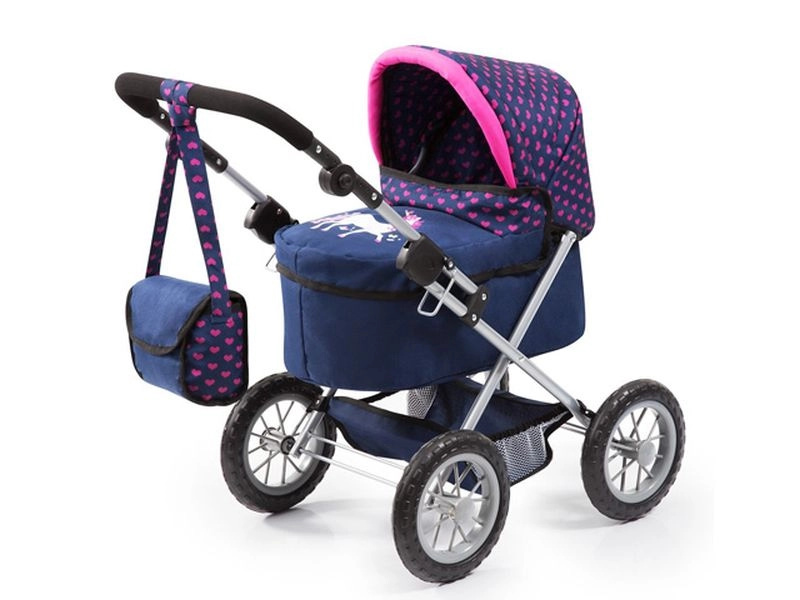 Bayer kočárek pro panenky Trendy modro-růžový