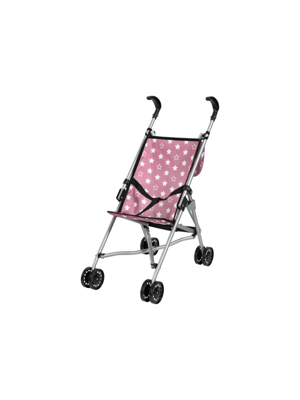 Bayer Design Kočárek pro panenky s taškou (starorůžová)