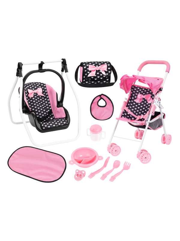 Bayer Design Sada s kočárkem Buggy (černá)